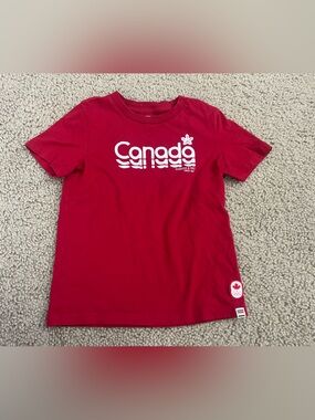 Canada Red Kids Short Sleeve Graphic Tee